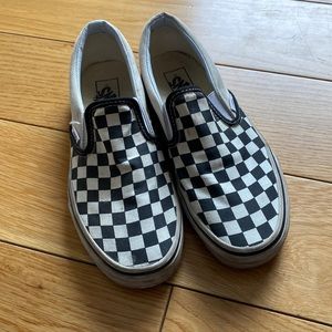 Classic Vans Slip On Black White Check